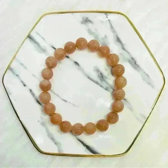 Orange Moonstone Crystal Bracelet - Picture 6 of 6